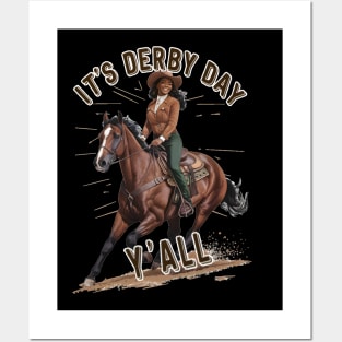 It's Derby Day Y'all-Black Cowgirl KY Derby 150 Posters and Art